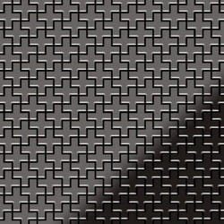 Metal Mosaic Tile Titanium Smoke mirror 1.6mm Swiss Cross-Ti-SM