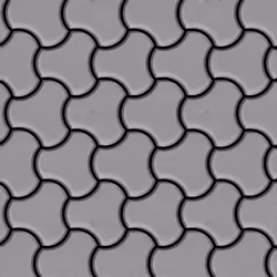 Metal Mosaic Tile Stainless Steel matt grey 1.6mm Ubiquity-S-S-MA