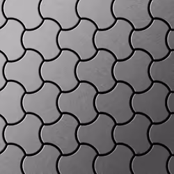 Metal Mosaic Tile Stainless Steel marine brushed grey 1.6mm Ubiquity-S-S-MB