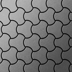 Metal Mosaic Tile Stainless Steel marine brushed grey 1.6mm Ubiquity-S-S-MB