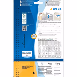 HERMA 4347 Removable labels A4 63,5x29,6 mm white Movables/removable paper matt 675 pcs.