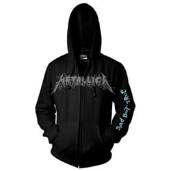 Metallica 'Sad But True' (Black) Zip Up Hoodie - Large
