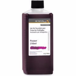Fountain pen ink in practical refill bottle, writing ink for fountain pen, fountain pen ink, calligraphy ink in Purple 250ml