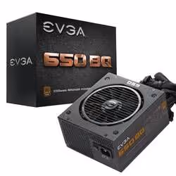 EVGA 650 BQ, 650 W, 100 - 240 V, 50 - 60 Hz, 10 A, 130 W, 648 W