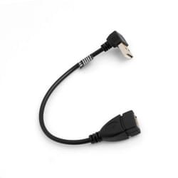 SYSTEM-S 53526044 USB cable USB 2.0 0.2 m USB A Black