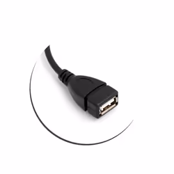 SYSTEM-S 53526044 USB cable USB 2.0 0.2 m USB A Black