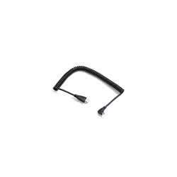 Micro HDMI Male Right Angled to HDMI Standard Plug Cable Spiral Cable 50-80 cm