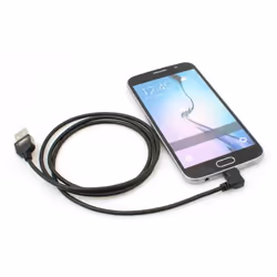 SYSTEM-S 50437821 USB cable USB 2.0 1 m USB A Micro-USB B Black