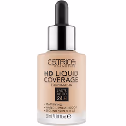 CATRICE HD Liquid Coverage, Dropper bottle, liquid, Universal, Mattifying, All skin tones, Beige