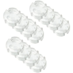 Offgridtec Pack of 12 Child lock for socket protection, plug-in socket caps, transparent