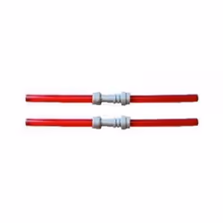 Lego Lightsaber Lot- 2 Dual Red Lightsabers with Hilts