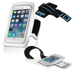 Cadorabo Smartphone-Sportarmband 3,7 â 4,5 Zoll - WHITE
