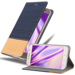 Cadorabo Case for Samsung Galaxy A3 2017 case cover - DARK BLUE BROWN