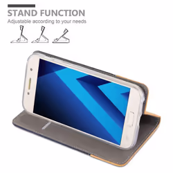 Cadorabo Case for Samsung Galaxy A3 2017 case cover - DARK BLUE BROWN