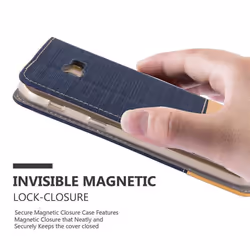 Cadorabo Case for Samsung Galaxy A3 2017 case cover - DARK BLUE BROWN