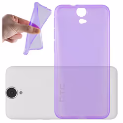 Cadorabo Case for HTC ONE E9 case cover - TRANSPARENT PURPLE