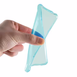 Cadorabo DE-106446 mobile phone case 12.7 cm (5") Cover Blue, Translucent