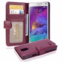 Cadorabo Case for Samsung Galaxy NOTE 4 case cover - BORDEAUX PURPLE
