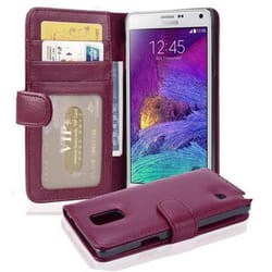 Cadorabo Case for Samsung Galaxy NOTE 4 case cover - BORDEAUX PURPLE