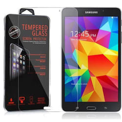 Cadorabo Tempered Glass for Samsung Galaxy Tab 4 (7 inch) Screen Protection 3D Touch for 9H Hardness Display Saver Protective Film