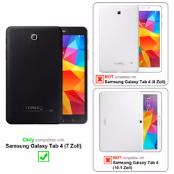 Cadorabo Tempered Glass for Samsung Galaxy Tab 4 (7 inch) Screen Protection 3D Touch for 9H Hardness Display Saver Protective Film