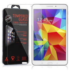 Cadorabo Tempered Glass for Samsung Galaxy Tab 4 (8 inch) Screen Protection 3D Touch for 9H Hardness Display Saver Protective Film