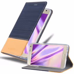 Cadorabo Case for Samsung Galaxy A5 2015 case cover - DARK BLUE BROWN