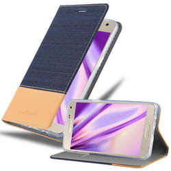 Cadorabo Case for Samsung Galaxy A5 2015 case cover - DARK BLUE BROWN