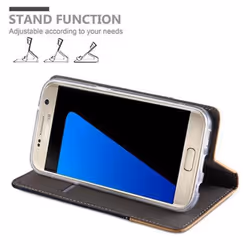 Cadorabo Case for Samsung Galaxy S7 case cover - DARK BLUE BROWN