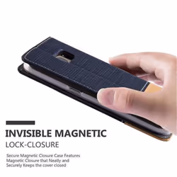 Cadorabo Case for Samsung Galaxy S7 case cover - DARK BLUE BROWN