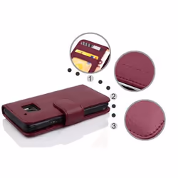 Cadorabo Case for HTC 10 (One M10) case cover - BORDEAUX PURPLE