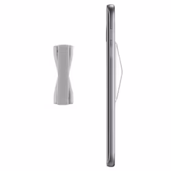 Cadorabo Finger Mount Sling Grip for Smartphone / Tablet / iPod / eReader - SILVER