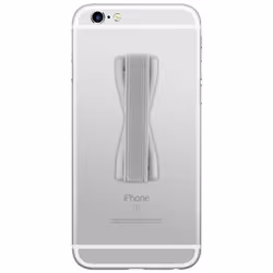 Cadorabo Finger Mount Sling Grip for Smartphone / Tablet / iPod / eReader - SILVER