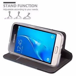 Cadorabo Case for Samsung Galaxy J1 2016 case cover - DARK BLUE BLACK