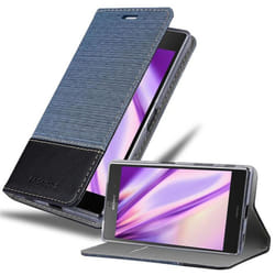 Cadorabo Case for Sony Xperia Z5 case cover - DARK BLUE BLACK