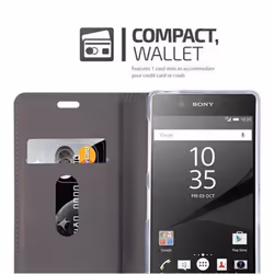 Cadorabo Case for Sony Xperia Z5 case cover - DARK BLUE BLACK