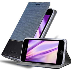 Cadorabo Case for Apple iPhone 5C case cover - DARK BLUE BLACK