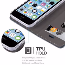 Cadorabo Case for Apple iPhone 5C case cover - DARK BLUE BLACK