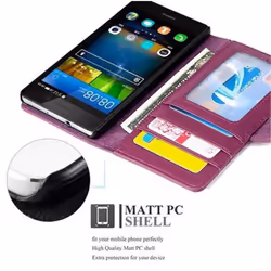 Cadorabo Case for Huawei P8 LITE 2015 case cover - BORDEAUX PURPLE