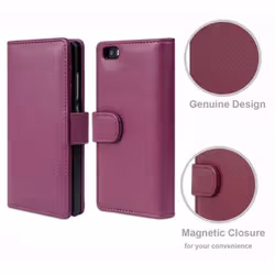 Cadorabo Case for Huawei P8 LITE 2015 case cover - BORDEAUX PURPLE