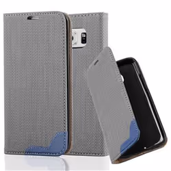 Cadorabo Case for Samsung Galaxy S6 EDGE case cover - GRAY BLUE