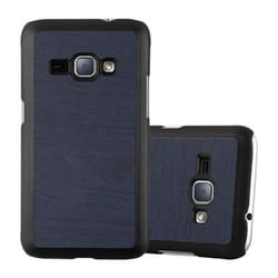 Cadorabo Hard Case for Samsung Galaxy J1 2016 case cover - WOODY BLUE