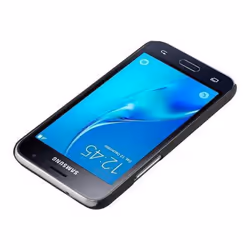 Cadorabo Hard Case for Samsung Galaxy J1 2016 case cover - WOODY BLUE