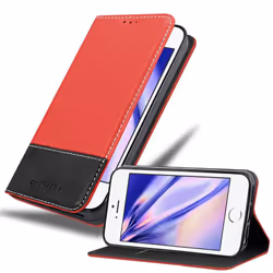 Cadorabo DE-108929, Flip case, Apple, iPhone 6 / 6S, 11.9 cm (4.7"), Black, Red