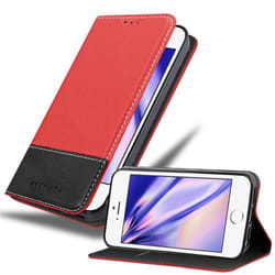 Cadorabo DE-108929 mobile phone case 11.9 cm (4.7") Flip case Black, Red