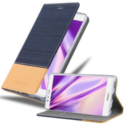 Cadorabo Case for Huawei P9 case cover - DARK BLUE BROWN