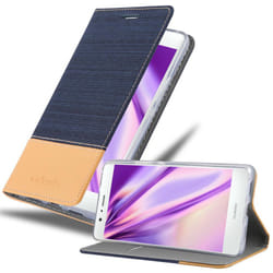 Cadorabo Case for Huawei P9 LITE case cover - DARK BLUE BROWN