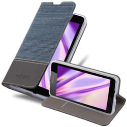 Cadorabo Case for Nokia Lumia 640 case cover - DARK BLUE BLACK