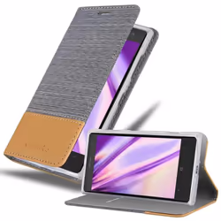 Cadorabo DE-109569, Flip case, Nokia, Lumia 1020, 11.4 cm (4.5"), Grey