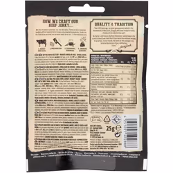 Jack Link's Beef Jerky, Original Flavour, Multipack of 12 x 25g Bags, High Protein Meat Snack, Eat On to Go or Post Gym